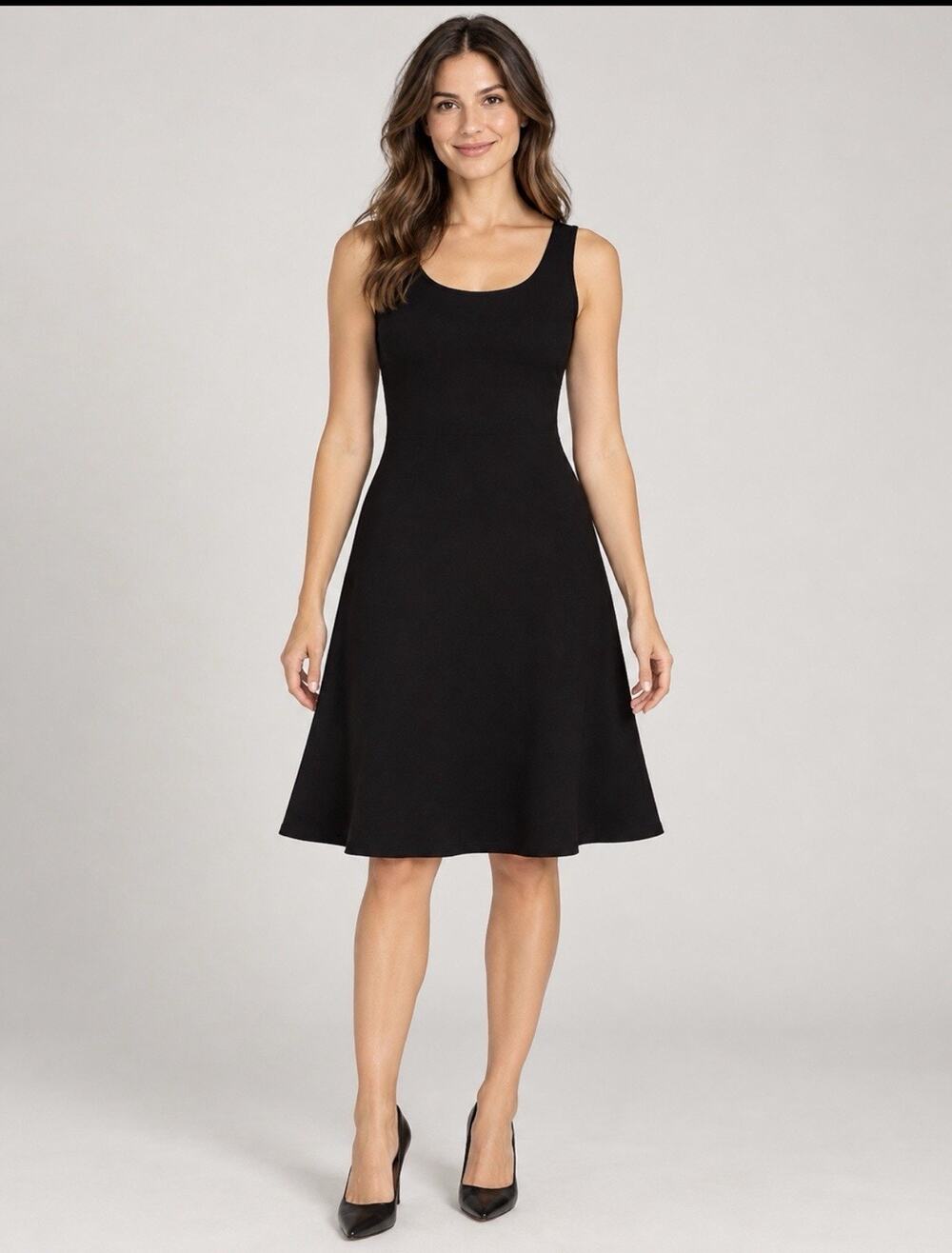 Lauren Ralph Lauren Womens Small Black A-Line Dress Sleeveless Lined Bust